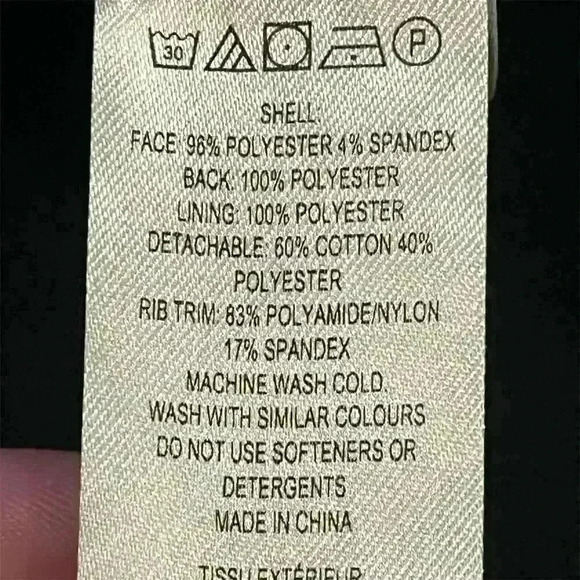 French Connection Women's 1X Black Hooded Overcoat Jacket Fall Winter - Picture 9 of 10